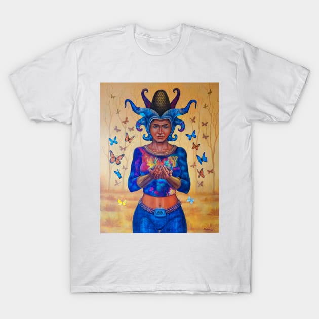 Diosa del maíz T-Shirt by Criss Agred Design